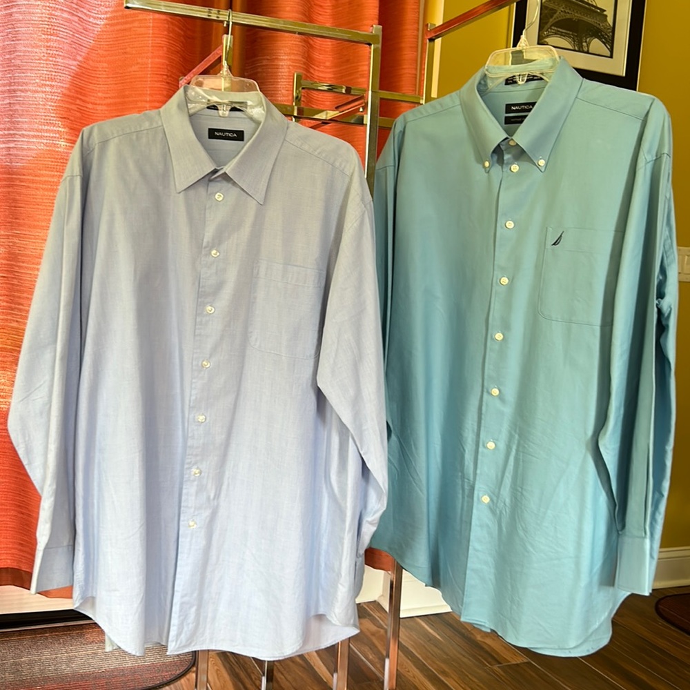 Men’s Nautica Shirts, Size 17 1/2-34/35